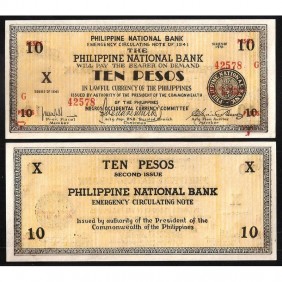 PHILIPPINES 10 Pesos 1941