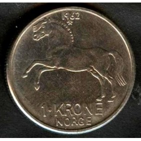 NORWAY 1 Krone 1962