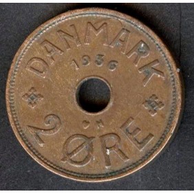 DENMARK 2 Ore 1936