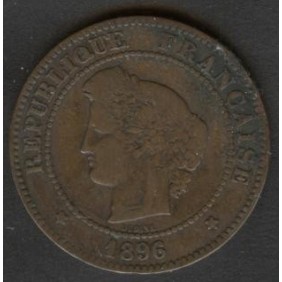 FRANCE 5 Centimes 1896 A