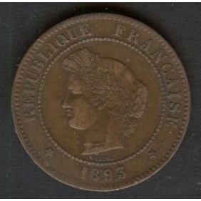 FRANCE 5 Centimes 1893 A