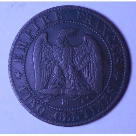 FRANCE 5 Centimes 1864 BB