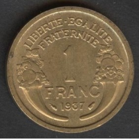 FRANCE 1 Franc 1937