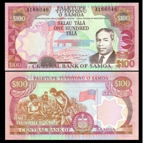 WESTERN SAMOA 100 Tala 1990