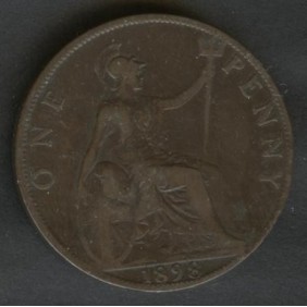 GREAT BRITAIN 1 Penny 1898
