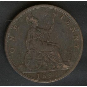 GREAT BRITAIN 1 Penny 1891