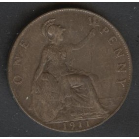 GREAT BRITAIN 1 Penny 1911