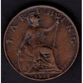 GREAT BRITAIN 1 Farthing 1911