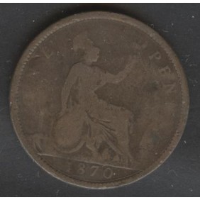 GREAT BRITAIN 1 Penny 1870...