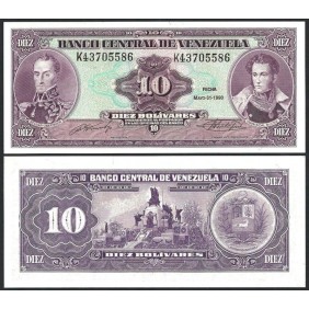 VENEZUELA 10 Bolivares 1990