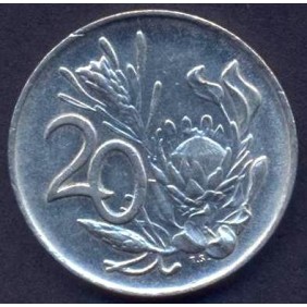 SOUTH AFRICA 20 Cents 1978