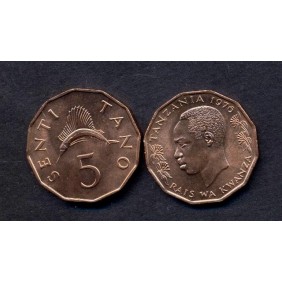 TANZANIA 5 Senti 1976