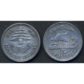 LEBANON 5 Piastres 1952