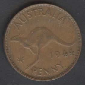 AUSTRALIA 1 Penny 1944 (p)