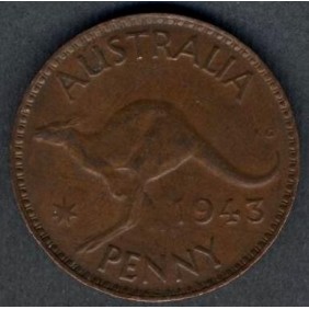 AUSTRALIA 1 Penny 1943 (m)