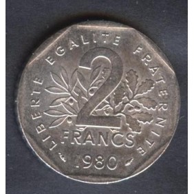 FRANCE 2 Francs 1980