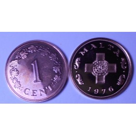 MALTA 1 Cent 1976 PROOF