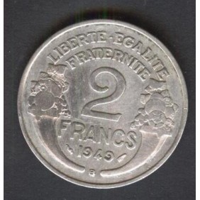 FRANCE 2 Francs 1949 B