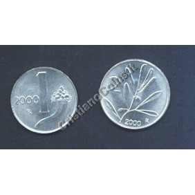 1 Lira + 2 Lire 2000
