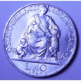 VATICANO 10 Lire 1949