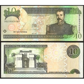 DOMINICAN REPUBLIC 10 Pesos...