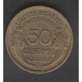 FRANCE 50 Centimes 1939