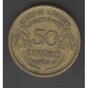 FRANCE 50 Centimes 1933