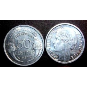 FRANCE 50 Centimes 1947 Morlon