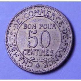 FRANCE 50 Centimes 1923