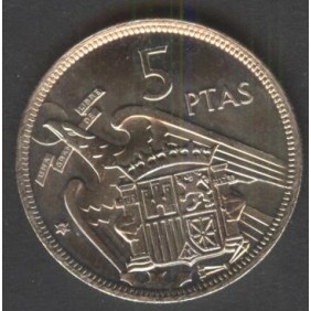 SPAIN 5 Pesetas 1957 (75)