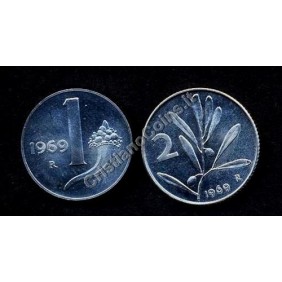 1 Lira + 2 Lire 1969