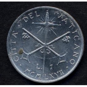 VATICANO 1 Lira 1967