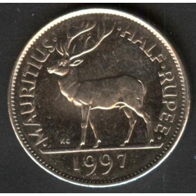 MAURITIUS 1/2 Rupee 1997
