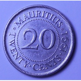 MAURITIUS 20 Cents 1991