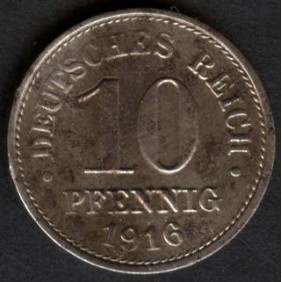 GERMANY EMPIRE 10 Pfennig...