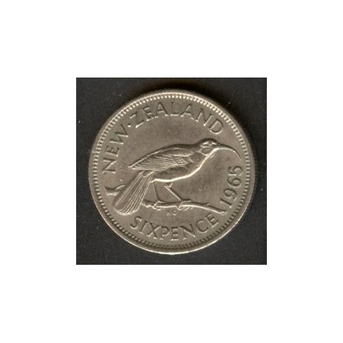 NEW ZEALAND 6 Pence 1965