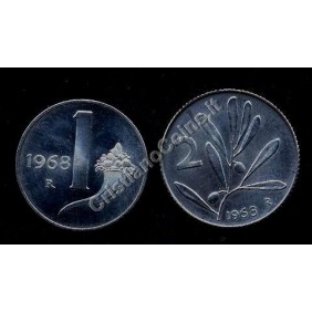 1 Lira + 2 Lire 1968