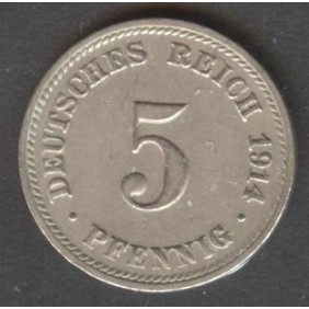 GERMANY EMPIRE 5 Pfennig...