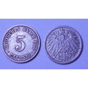 GERMANY EMPIRE 5 Pfennig...