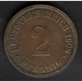 GERMANY EMPIRE 2 Pfennig...