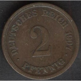 GERMANY EMPIRE 2 Pfennig...