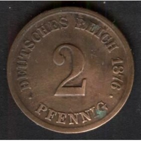 GERMANY EMPIRE 2 Pfennig...