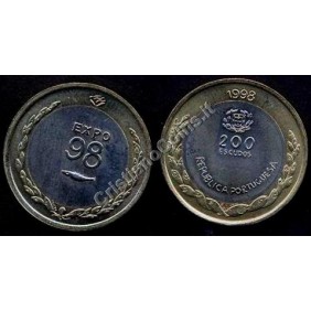 PORTUGAL 200 Escudos 1998...