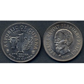 GUYANA 1 Dollar 1970 FAO