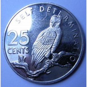 GUYANA 25 Cents 1976 Harpy...