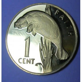 GUYANA 1 Cent 1976 Manatee...