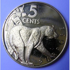 GUYANA 5 Cents 1976 PROOF