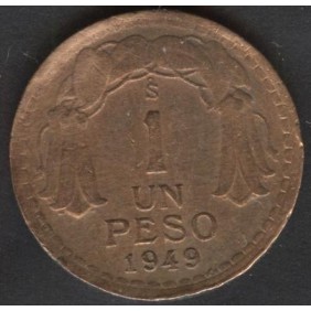 CHILE 1 Peso 1949