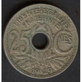FRANCE 25 Centimes 1929