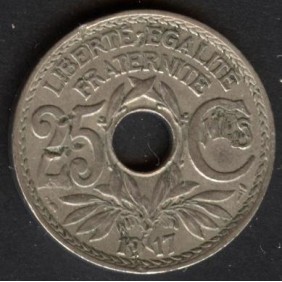 FRANCE 25 Centimes 1917